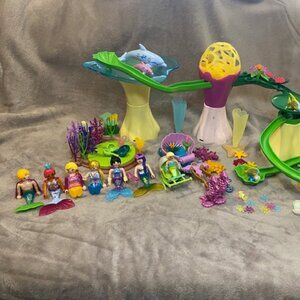 Playmobil Mermaid Cove Lot. Missing pieces figures included replacement parts